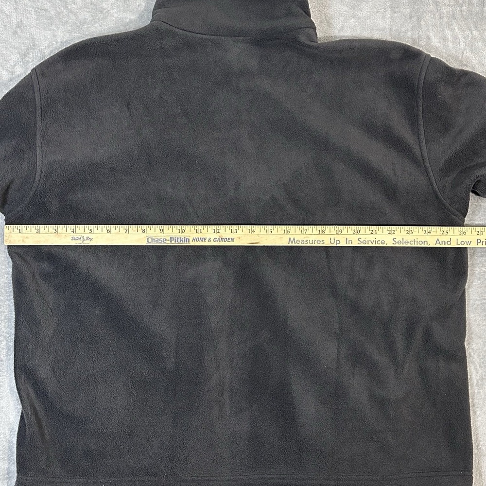 Columbia Men's XL Full Zip Fleece Jacket Black Soft Warm Outdoor Layer WM6113 - Picture 10 of 11